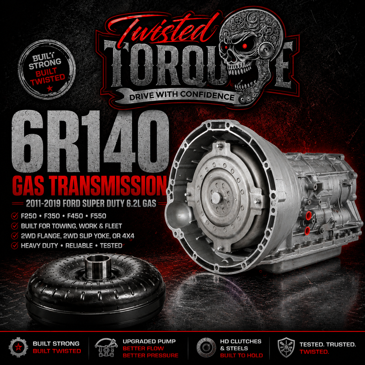 Twisted Punisher™ 6R140 Transmission 6.2 Gas